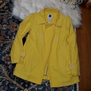 GAP Vintage Yellow Babydoll Pea Coat